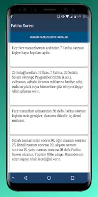 Fatiha Suresi Ve Faziletleri android App screenshot 2